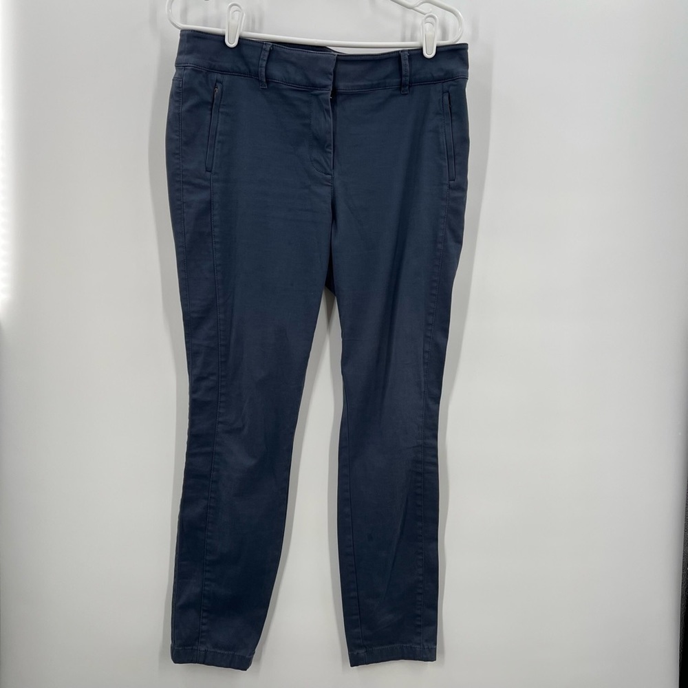 Loft Marisa Fit Blue Straight Leg Trouser Pants